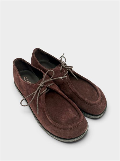 Mocassino stringato velour t.moro IL LACCIO | 5417VELOURT.MORO